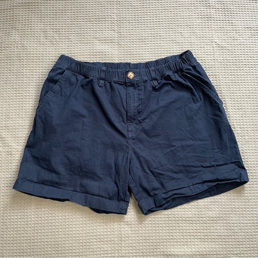 Chubbies Originals Chino Shorts XXL Men’s Navy Blue Stretch Comfort Waist